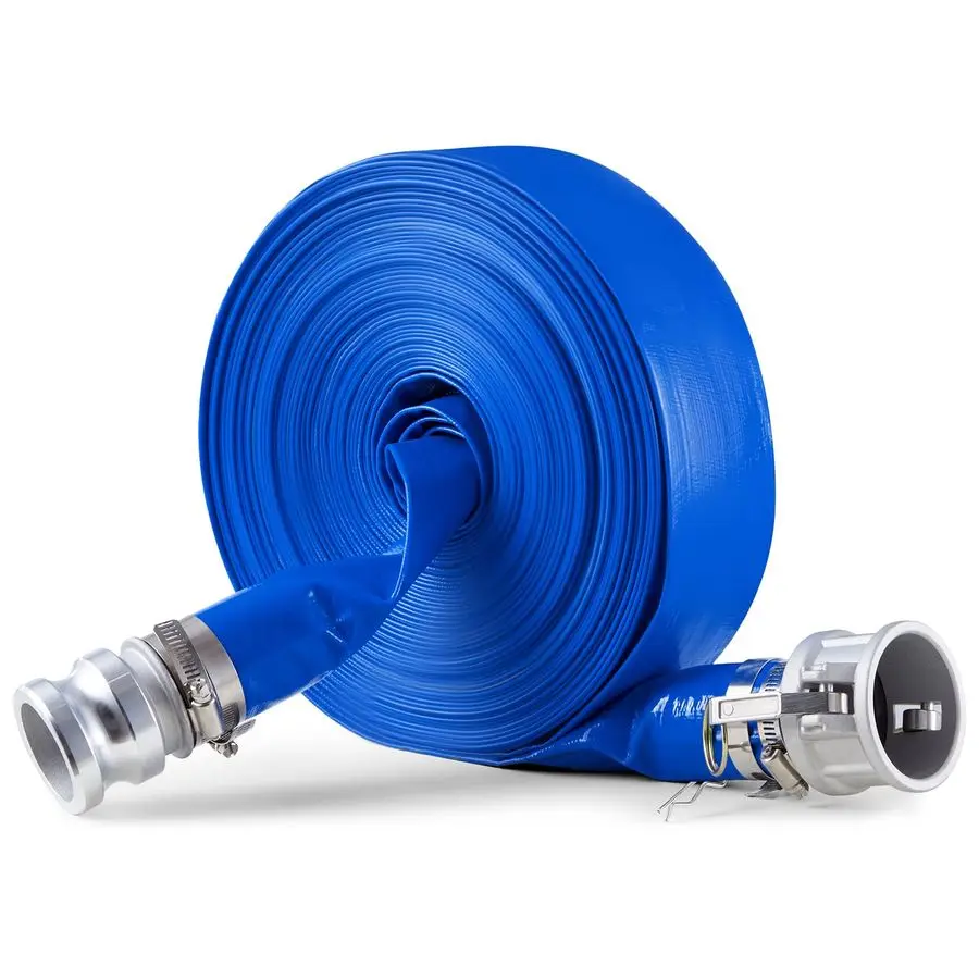 Backwash Hose, 2 in x 100 ft, Blue PVC Hose, with Clamps, Camlock, Aluminum Fittings, Fit Various Pumps, for Sewage Treatment, W
Backwash Hose, 2 in x 100 ft, Blue PVC Hose, with Clamps, Camlock, Aluminum Fittings, Fit Various Pumps, for Sewage Treatment, W