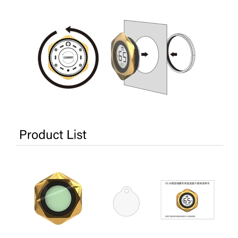 Premium Electronic Hygrometer Thermometers Digital Humidors Hygrometer With 0℃ To 60℃ Ranges For Great Preservations
Premium Electronic Hygrometer Thermometers Digital Humidors Hygrometer With 0℃ To 60℃ Ranges For Great Preservations