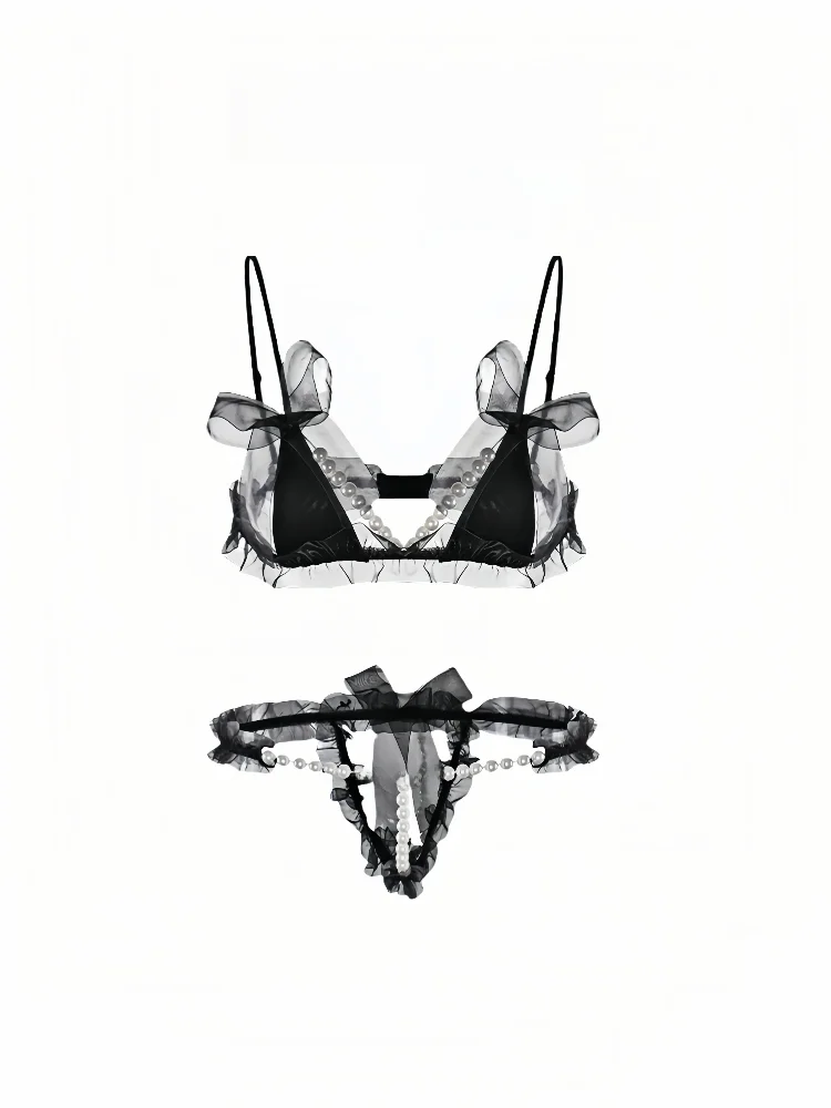 Sexy Wireless Bra Set Pearl Design Enhancing Bustiness Comfortable Underwear for Women Spring Summer Collection Pure Desire
Sexy Wireless Bra Set Pearl Design Enhancing Bustiness Comfortable Underwear for Women Spring Summer Collection Pure Desire
