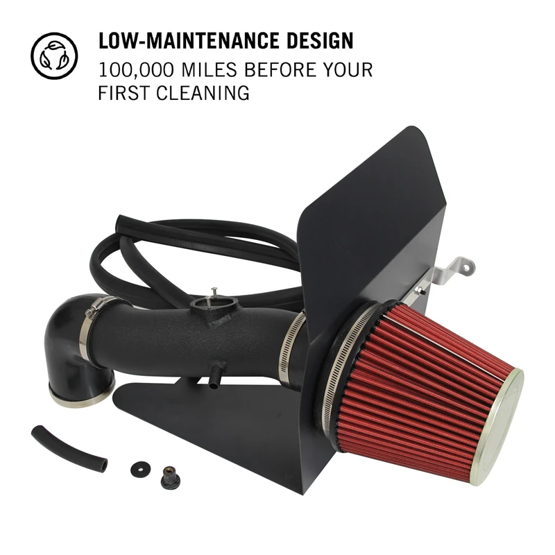 Air Filter & Cold Air Intake Pipe Kit Fits for Chevrolet Camaro 3.6L V6 Engine 2010-2011 Black
Air Filter & Cold Air Intake Pipe Kit Fits for Chevrolet Camaro 3.6L V6 Engine 2010-2011 Black