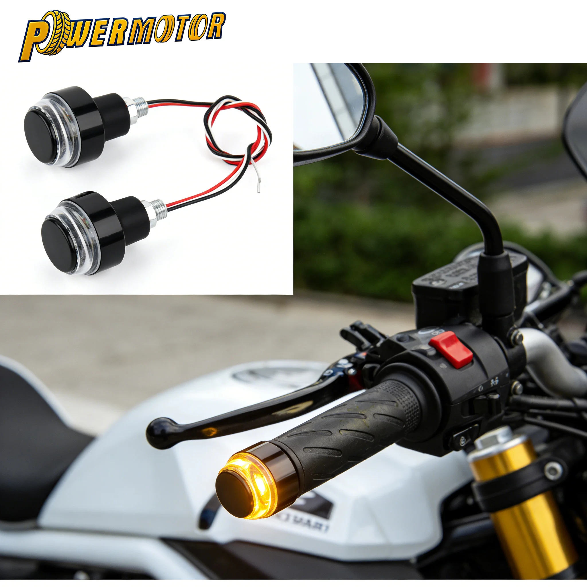 Universal Motorcycle 7/8" 22mm LED Turn Signals Handlebar Plug Indicator Light Handle End Blinker Scooter Cafe Racer Parts
Universal Motorcycle 7/8" 22mm LED Turn Signals Handlebar Plug Indicator Light Handle End Blinker Scooter Cafe Racer Parts