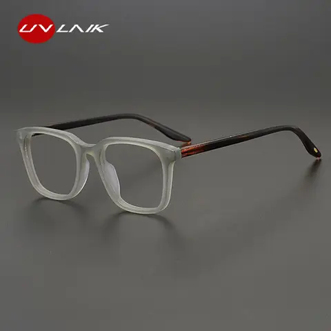 UVLAIK Moda Occhiali Anti Luce Blu Montatura Donna Uomo Montatura per occhiali da vista ottica Occhiali quadrati vintage
