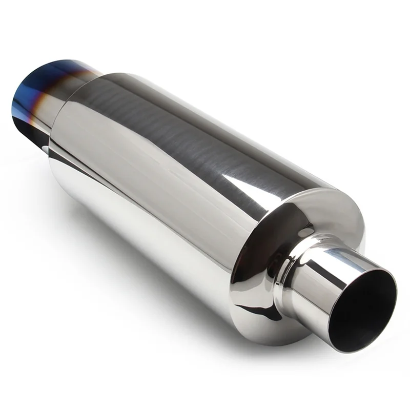 A33K-Universal Car Universal Exhaust Pipe Muffler 2 Inch In & 3 Inch Out Stainless Steel Muffler Blue Tailed Throat
A33K-Universal Car Universal Exhaust Pipe Muffler 2 Inch In & 3 Inch Out Stainless Steel Muffler Blue Tailed Throat