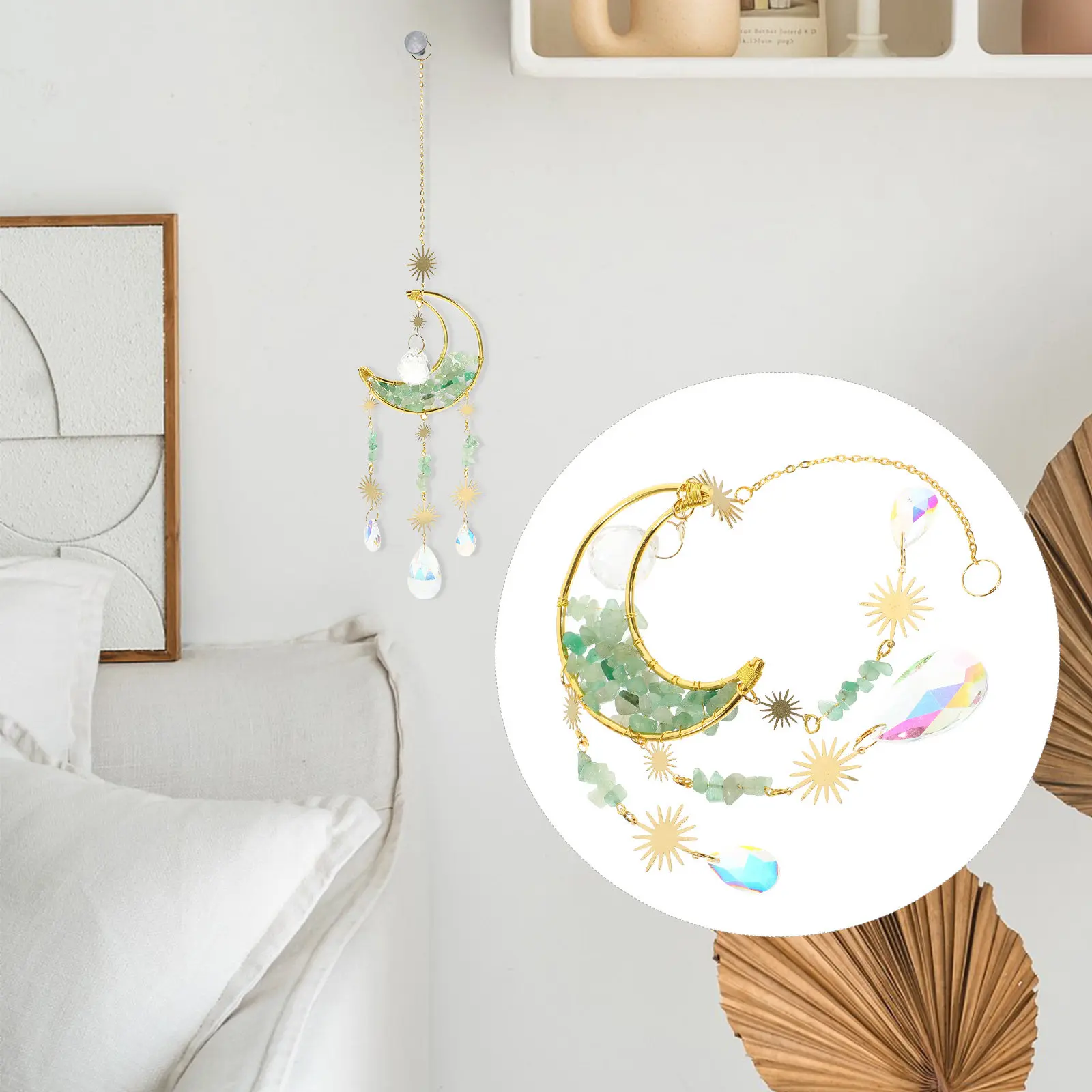 Moon Hourglass Hanging Glass Suncatcher Elegant Home Bedroom Garden Window Decor Rainbow Glass Ornament Gift Hanging Decoration
Moon Hourglass Hanging Glass Suncatcher Elegant Home Bedroom Garden Window Decor Rainbow Glass Ornament Gift Hanging Decoration