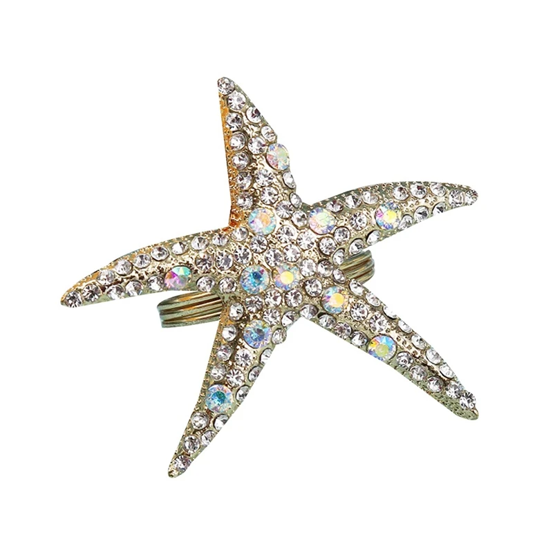 AFBC 48 Pack Crystal Starfish Napkin Rings,Rhinestone Napkin Ring Napkin Holders For Wedding Party, Beach Table Decor
AFBC 48 Pack Crystal Starfish Napkin Rings,Rhinestone Napkin Ring Napkin Holders For Wedding Party, Beach Table Decor