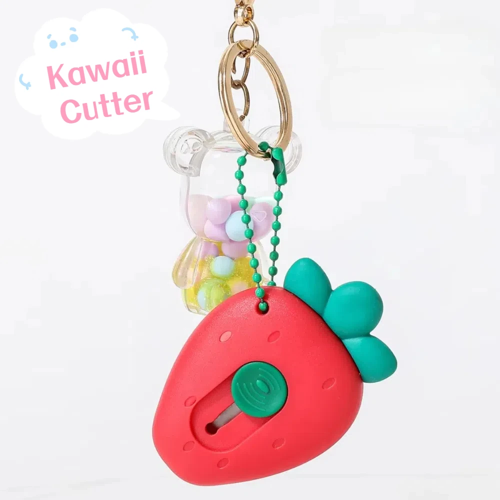 Cartoon Lightweight Mini Utility Cutter Retractable Plastic Art Cutter Strawberry Design Cutter Parcel Opening
Cartoon Lightweight Mini Utility Cutter Retractable Plastic Art Cutter Strawberry Design Cutter Parcel Opening