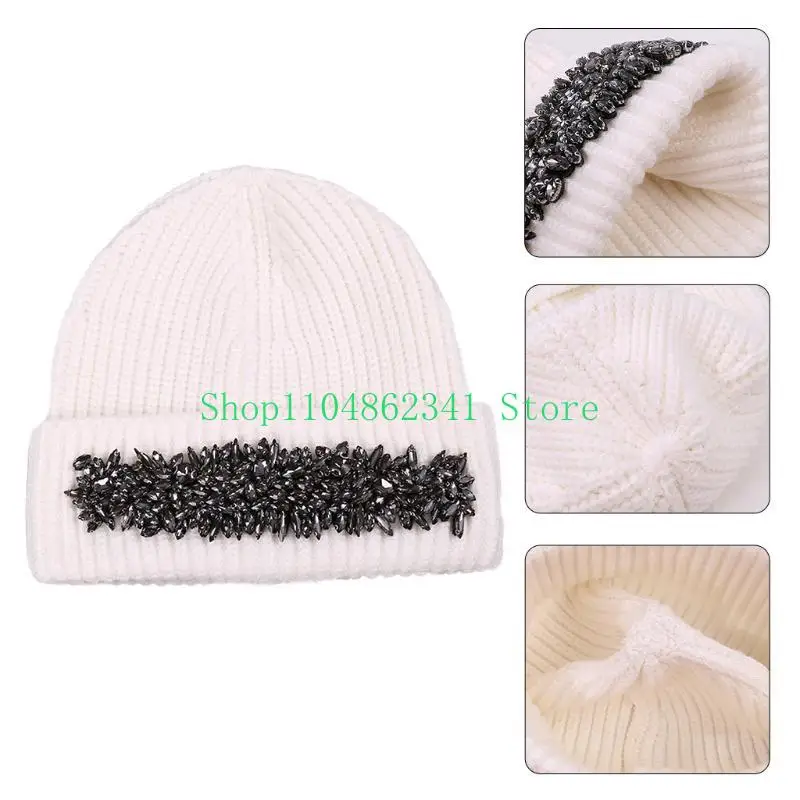 652F Trendy Woolen Hat Shiny for Rhinestone Knit Hat Casual Beanie Hat for Halloween
652F Trendy Woolen Hat Shiny for Rhinestone Knit Hat Casual Beanie Hat for Halloween