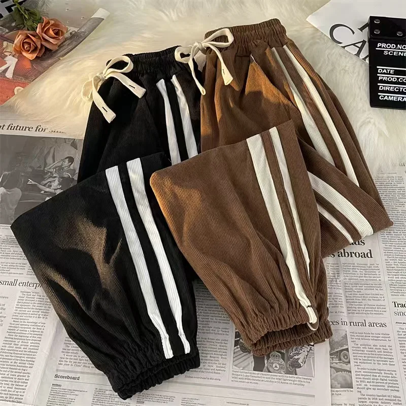 Striped Sweatpants Man Japanese Casual Trend Ins Sports Straight-Leg Pants Cropped Pants
Striped Sweatpants Man Japanese Casual Trend Ins Sports Straight-Leg Pants Cropped Pants