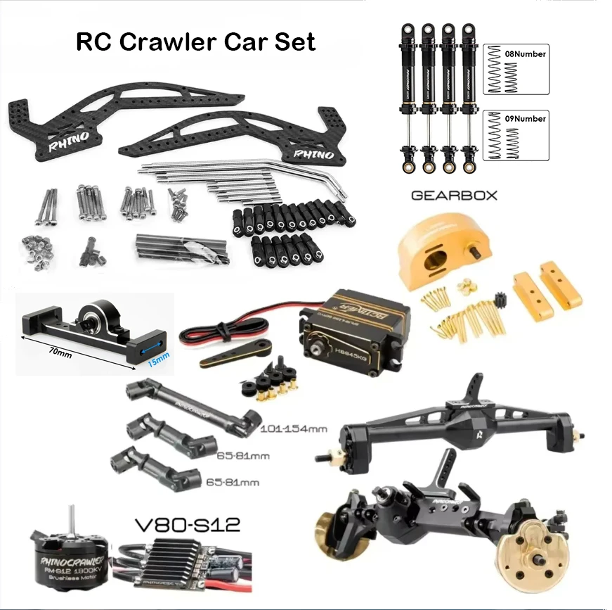 Rhino YUE ONE 4WD Off-Road RC Car Kit, Capra Axles, 3-Speed Gearbox, 2340KV Motor, Metal Frame
Rhino YUE ONE 4WD Off-Road RC Car Kit, Capra Axles, 3-Speed Gearbox, 2340KV Motor, Metal Frame