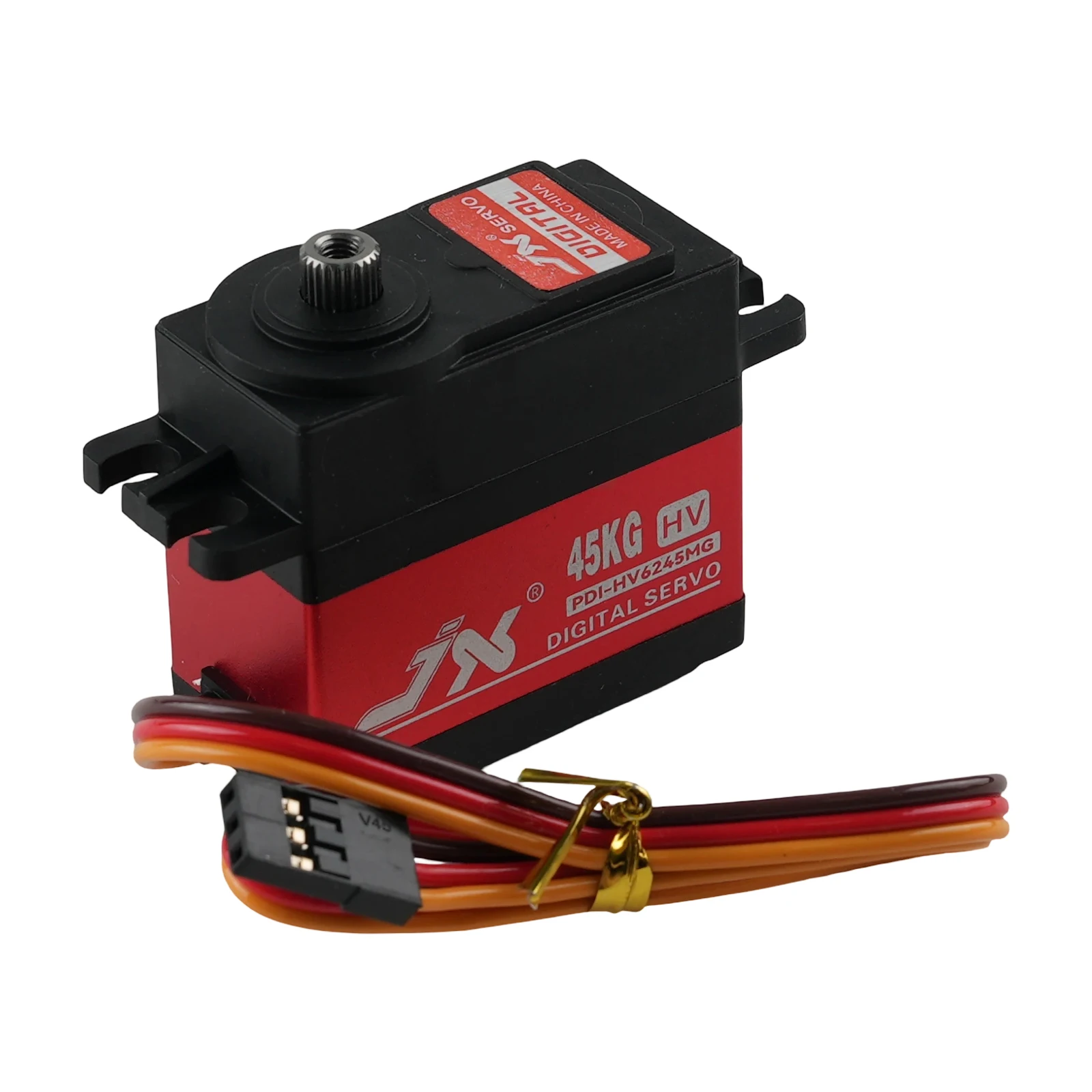 PDI-HV6245MG 45kg Torque HV Digital Standard Servo High Torque Metal Gear Waterproof 1/8 1/10 RC Car Crawler Robot
PDI-HV6245MG 45kg Torque HV Digital Standard Servo High Torque Metal Gear Waterproof 1/8 1/10 RC Car Crawler Robot