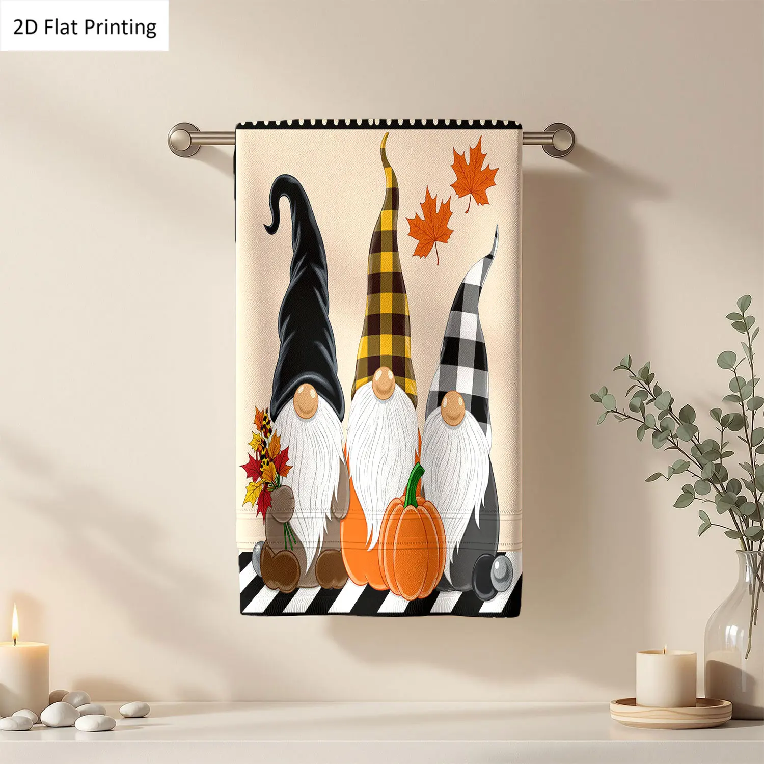 1Pc Fall Gnomes With Pumpkins And Maple Leaves Bathroom Hand Towel Bath Towel, Multiple Size Microfiber Polyester Towel, Unique Home Decorative Kitchen Towels, Festival Bathroom Accessories Decor, Quick Dry and Absorbent
1Pc Fall Gnomes With Pumpkins And Maple Leaves Bathroom Hand Towel Bath Towel, Multiple Size Microfiber Polyester Towel, Unique Home Decorative Kitchen Towels, Festival Bathroom Accessories Decor, Quick Dry and Absorbent