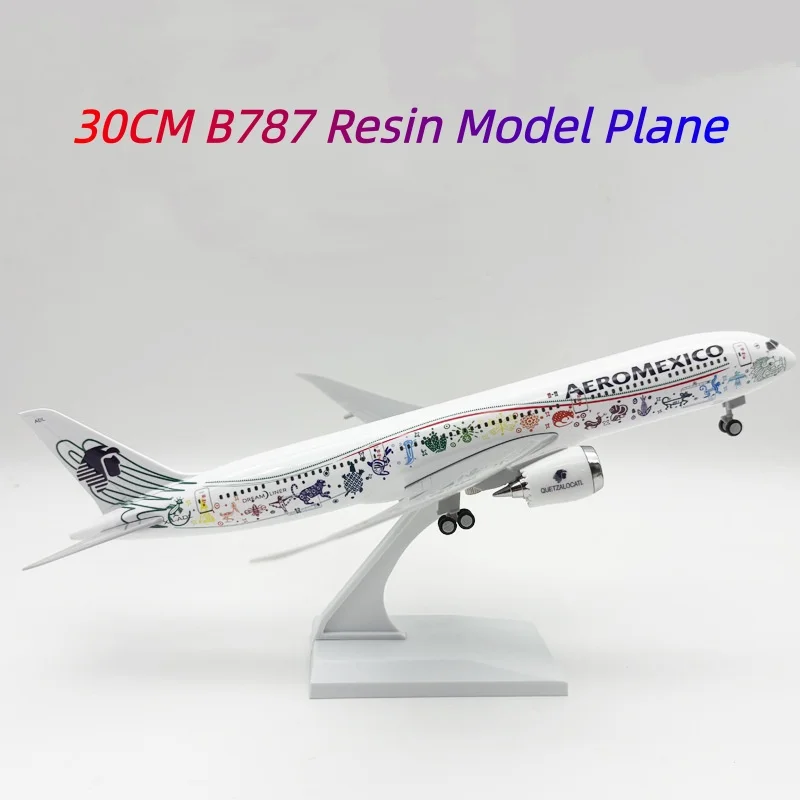 30cm airplane Mexican Air 787 B787 Airways resin Plastic model miniature scale airplanes with wheels base Souvenir Hobby Collect
30cm airplane Mexican Air 787 B787 Airways resin Plastic model miniature scale airplanes with wheels base Souvenir Hobby Collect