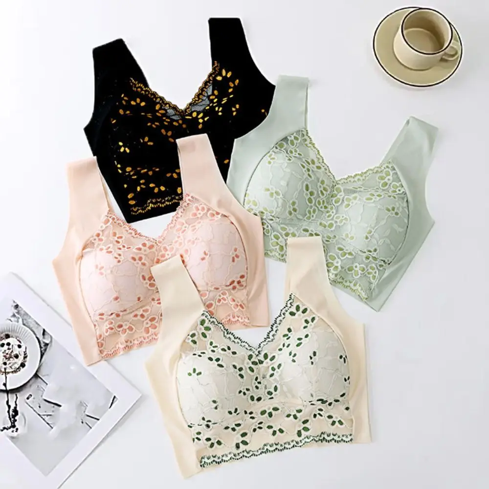 Fashion Seamless Lace Deep V Bras Shockproof Lingerie Wireless Bras Underwear Large Size Push Up Bras Sports
Fashion Seamless Lace Deep V Bras Shockproof Lingerie Wireless Bras Underwear Large Size Push Up Bras Sports