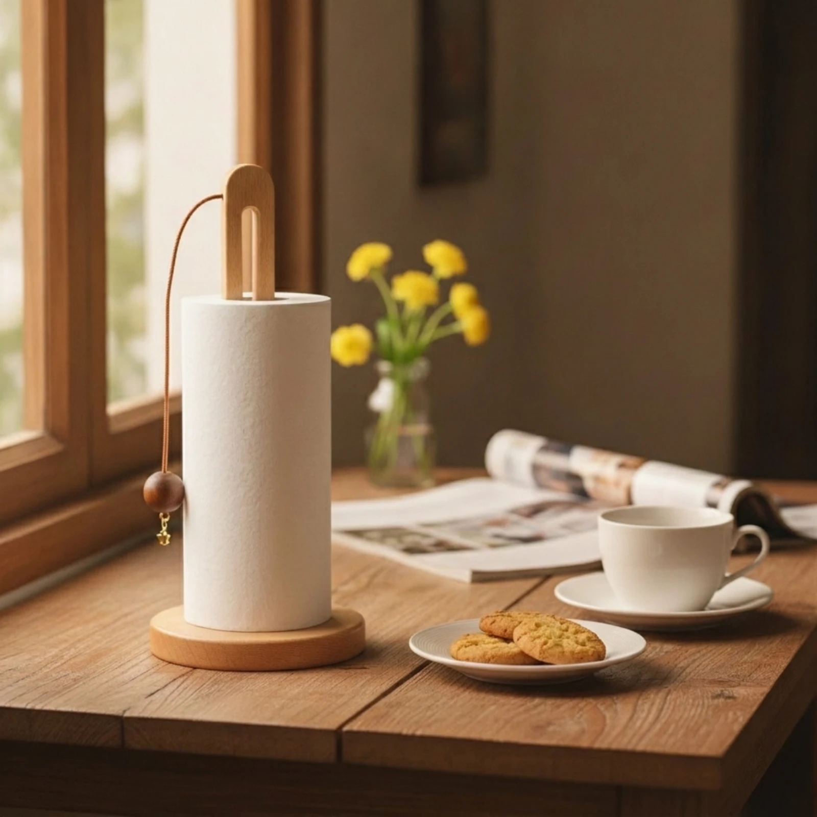 Paper Towel Holder with Leather Cord Rustic Paper Towel Holder Organizer Countertop Sturdy for Kitchen, Dining Room
Paper Towel Holder with Leather Cord Rustic Paper Towel Holder Organizer Countertop Sturdy for Kitchen, Dining Room