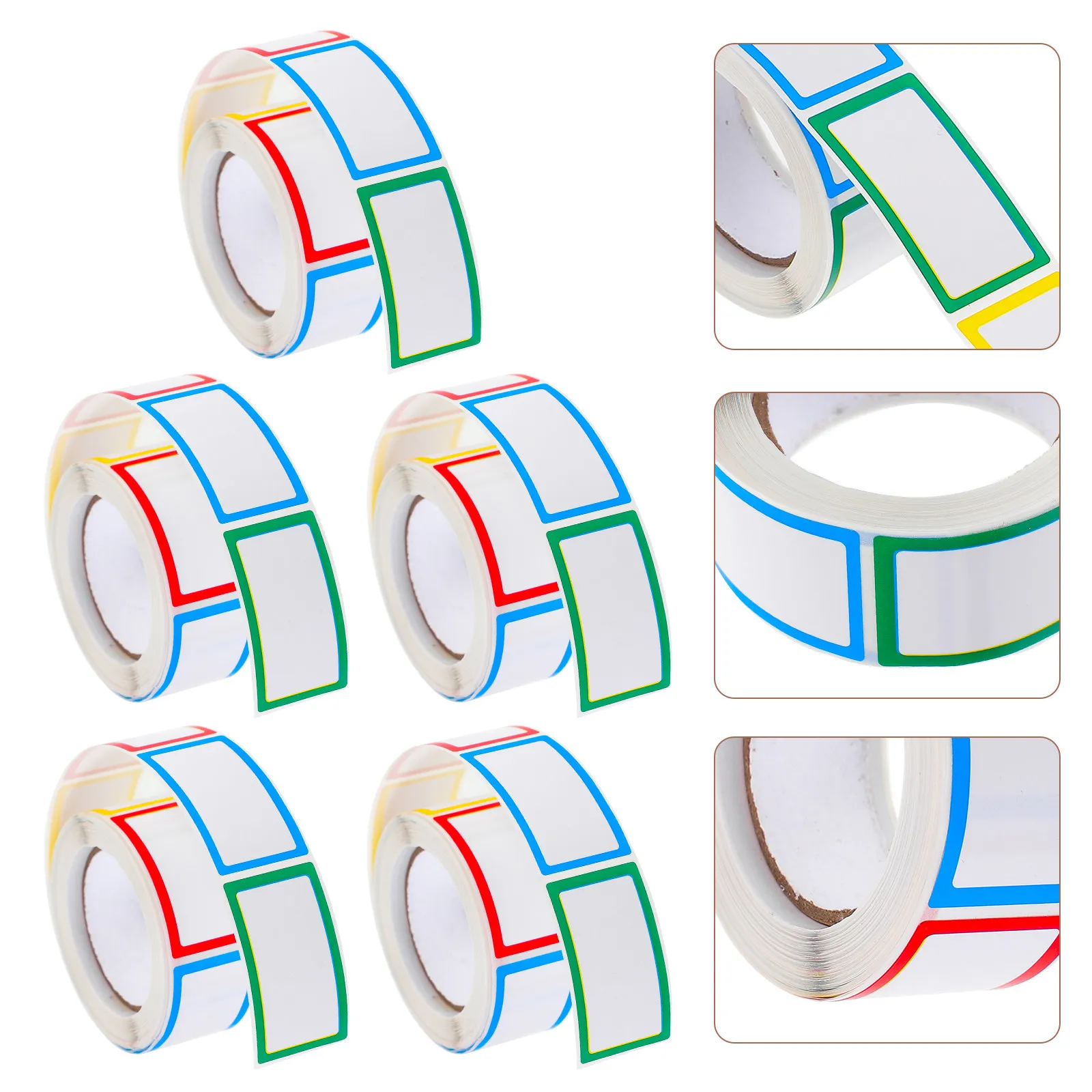 5 Rolls Blank Classified Tag Stickers Thick Smooth Surface Easy Peel Paste No Residue Writable Bottle Label Sticker for School
5 Rolls Blank Classified Tag Stickers Thick Smooth Surface Easy Peel Paste No Residue Writable Bottle Label Sticker for School