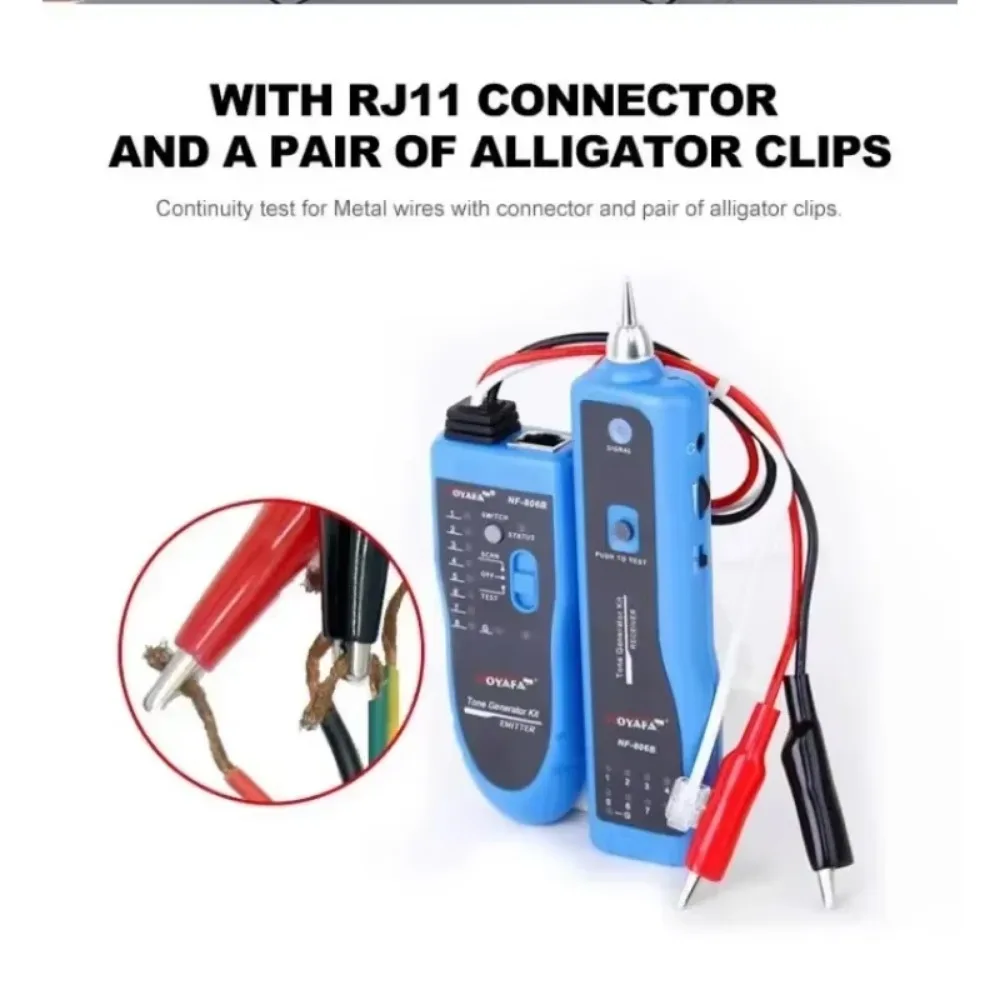 FANYUE Mutifuncation Cable Test NF-806 Detector Support Trace Telephone Lan Wire Finder Continuity Tester Wiremap Network Tester
FANYUE Mutifuncation Cable Test NF-806 Detector Support Trace Telephone Lan Wire Finder Continuity Tester Wiremap Network Tester