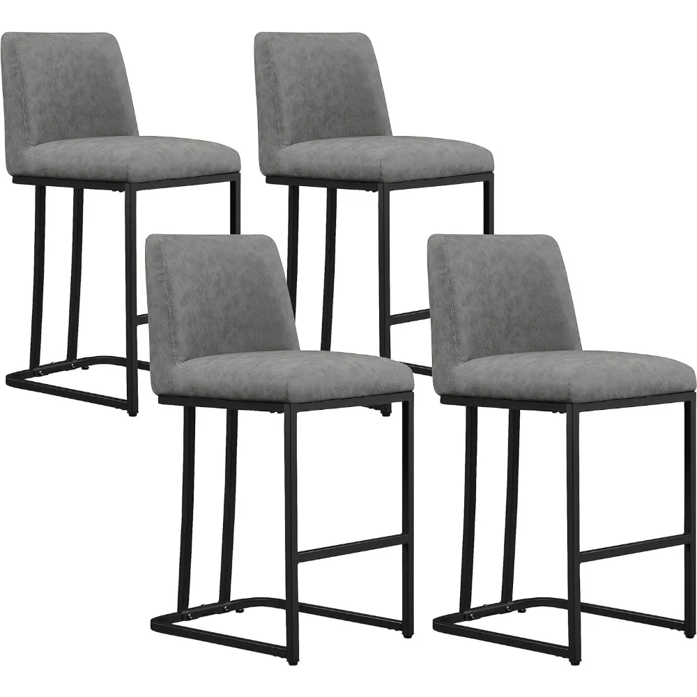 Counter Height Bar Stools 24'' Kitchen Bar Stools Set of 4 Upholstered Modern Island Chairs with Back and Metal Legs Farmhouse
Counter Height Bar Stools 24'' Kitchen Bar Stools Set of 4 Upholstered Modern Island Chairs with Back and Metal Legs Farmhouse