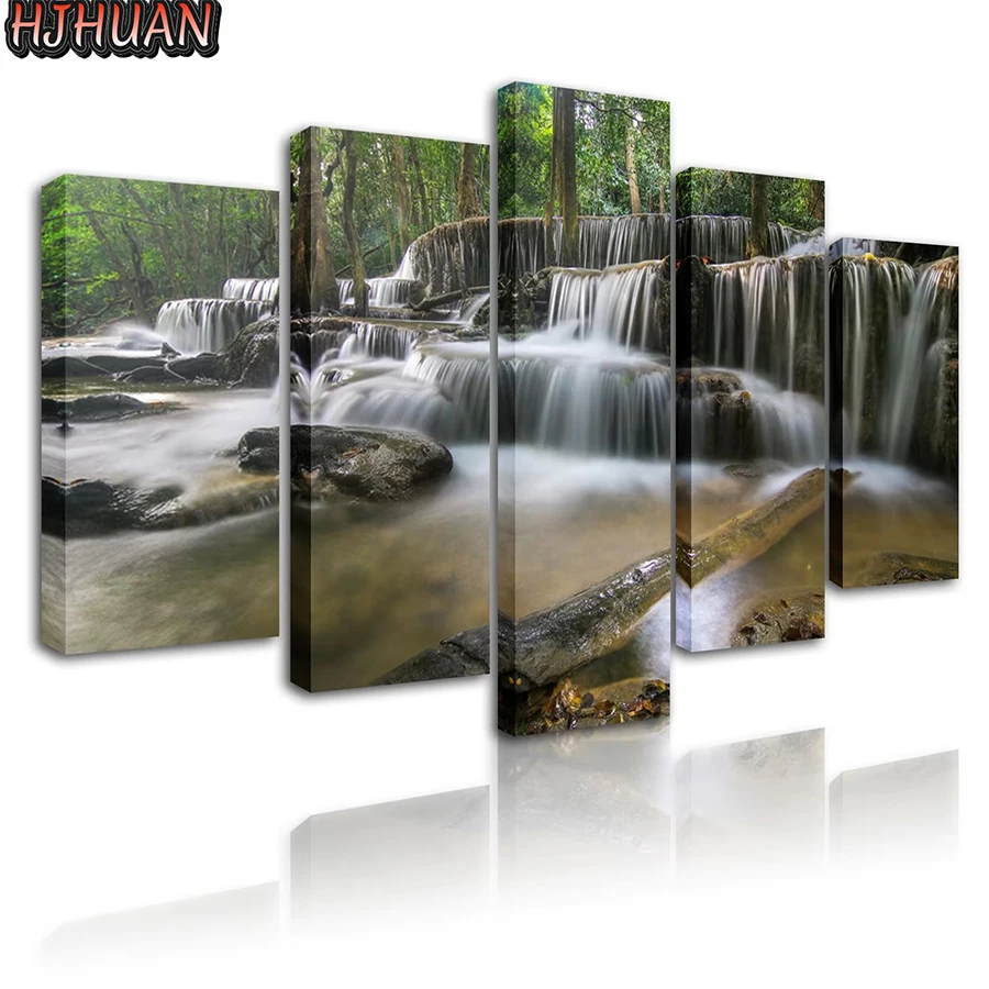 5pcs Diamant Painting Waterfall scenery 5D Diamond Painting Full Square Drill Embroidery Cross Stitch Gift Home Decor Gift Resin
5pcs Diamant Painting Waterfall scenery 5D Diamond Painting Full Square Drill Embroidery Cross Stitch Gift Home Decor Gift Resin