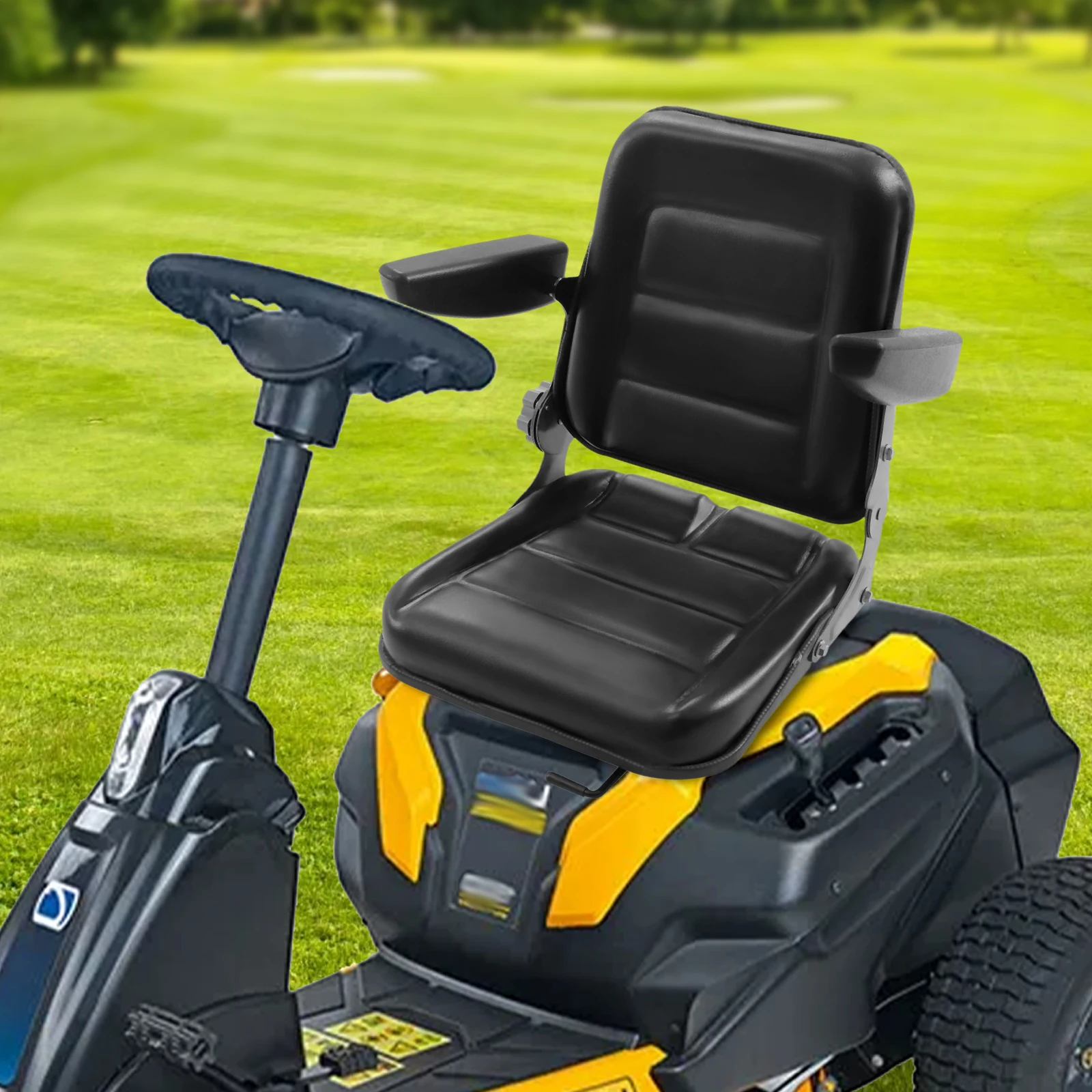 Сменное сиденье для вилочного погрузчика, подвесное сиденье для садового трактора с регулируемой спинкой, черное универсальное сиденье для газонокосилки
Сменное сиденье для вилочного погрузчика, подвесное сиденье для садового трактора с регулируемой спинкой, черное универсальное сиденье для газонокосилки