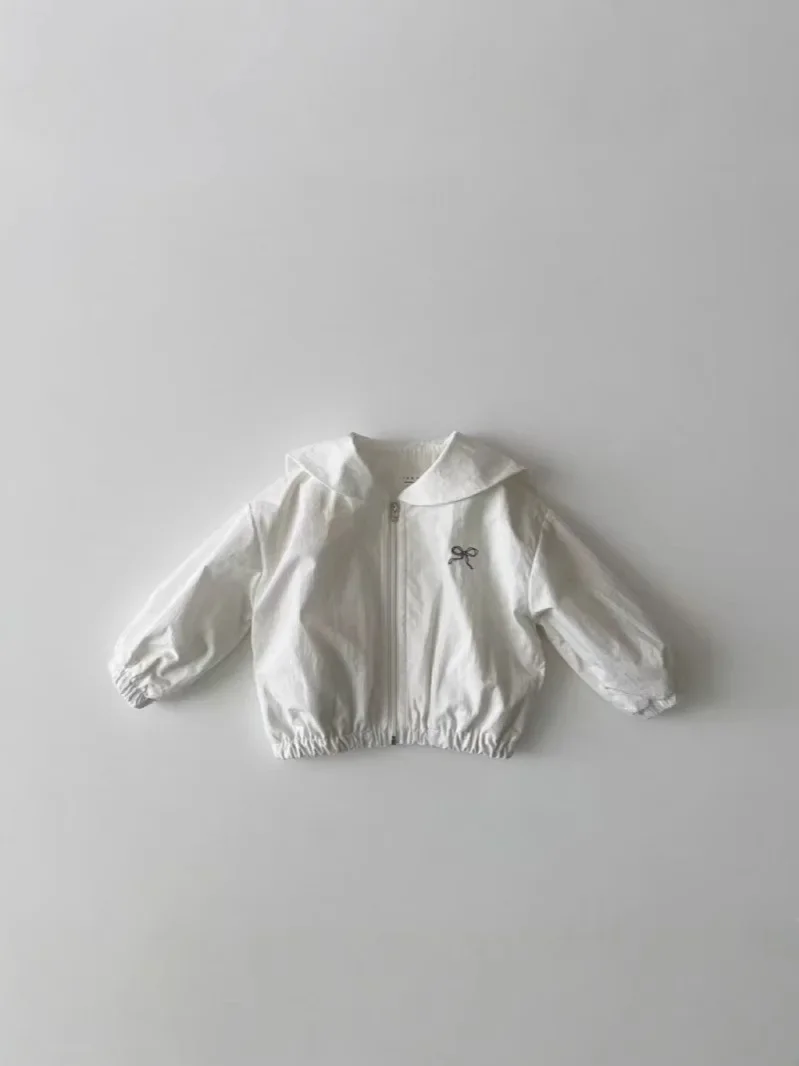 Girls Bow Embroidery Cardigan Cotton Toddler Sailor Collar Zipper Jacket Kids Clothes 2025 Spring New Baby Long Sleeve Coat
Girls Bow Embroidery Cardigan Cotton Toddler Sailor Collar Zipper Jacket Kids Clothes 2025 Spring New Baby Long Sleeve Coat