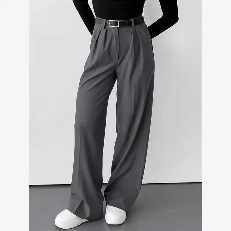 High Waist Casual Loose Wide Leg Pants Autumn New Sle Comfortable Straight Cut Busin Lady Trousers Long Pants
High Waist Casual Loose Wide Leg Pants Autumn New Sle Comfortable Straight Cut Busin Lady Trousers Long Pants