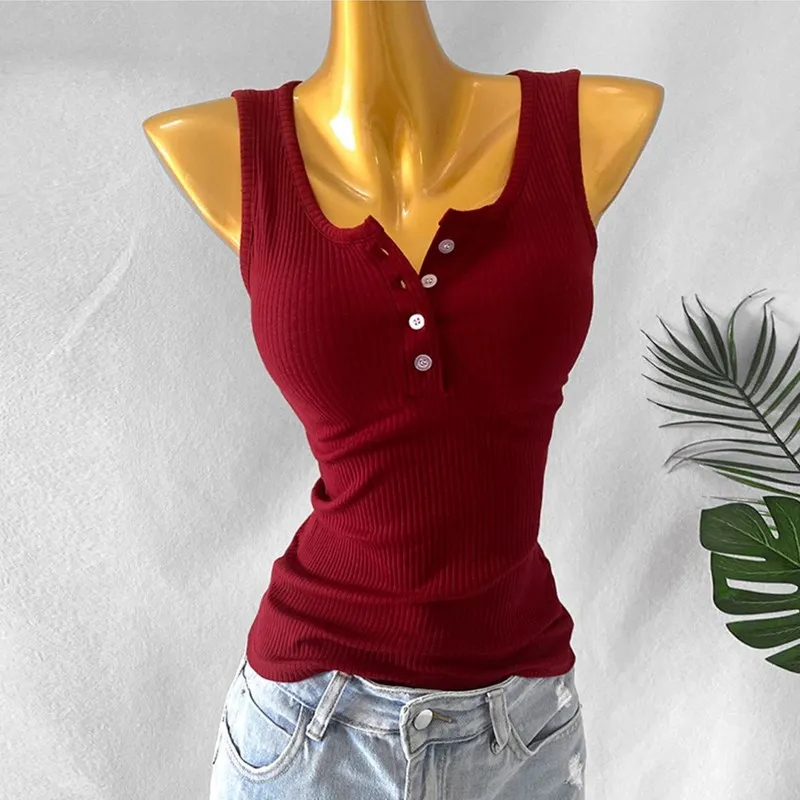 Spring Summer Fashion Women Button U-Neck T Shirt Office Lady Top Tanks Sexy Girl Casual Vest Underwear Party Gift WT121
Spring Summer Fashion Women Button U-Neck T Shirt Office Lady Top Tanks Sexy Girl Casual Vest Underwear Party Gift WT121