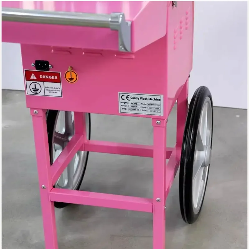 Electric Cotton Candy Machine with Cart Commercial Candy Floss Maker Stainless Steel Fancy Brushed Cotton Candy Machine 220/110v
Electric Cotton Candy Machine with Cart Commercial Candy Floss Maker Stainless Steel Fancy Brushed Cotton Candy Machine 220/110v