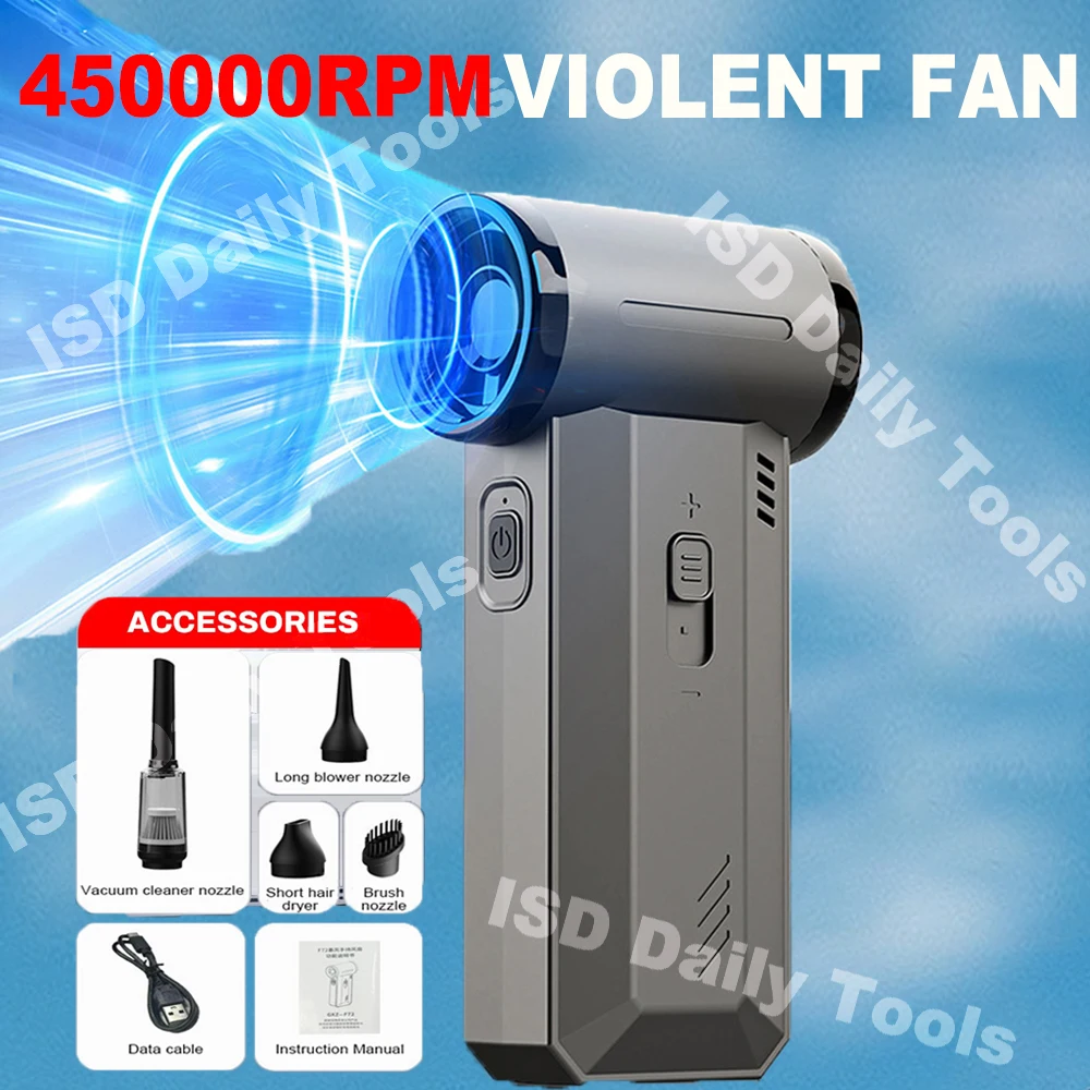 450000 RPM Mini Turbo Jet Fan Powerful Air Blower 200W High Speed Turbo Violent Fan Brushless Jet Blower Strong Dust Removal
450000 RPM Mini Turbo Jet Fan Powerful Air Blower 200W High Speed Turbo Violent Fan Brushless Jet Blower Strong Dust Removal