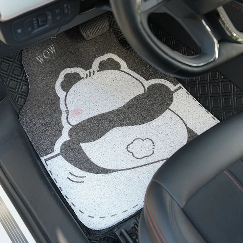 Cartoon Panda Car Floor Mats Anti-dirty and Easy to Clean Universal Portable Main Driver Anti-Dirty Car Mats Rear Footrest Mats
Cartoon Panda Car Floor Mats Anti-dirty and Easy to Clean Universal Portable Main Driver Anti-Dirty Car Mats Rear Footrest Mats