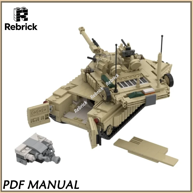 Modern Battle Tank MOC Bricks M1A2 Abrams SEP TUSK V2 Armored Fighting Vehicle Assembly Model for Collection
Modern Battle Tank MOC Bricks M1A2 Abrams SEP TUSK V2 Armored Fighting Vehicle Assembly Model for Collection