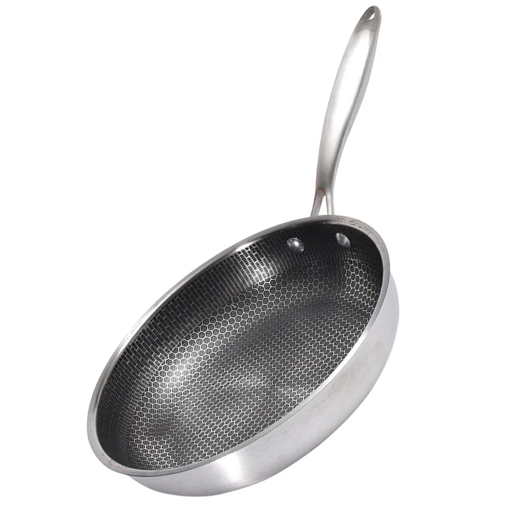 Stainless Steel Frying Pan 30Cm Honeycomb Pan Nonstick Skillet Flat Bottom Fry Pan
Stainless Steel Frying Pan 30Cm Honeycomb Pan Nonstick Skillet Flat Bottom Fry Pan