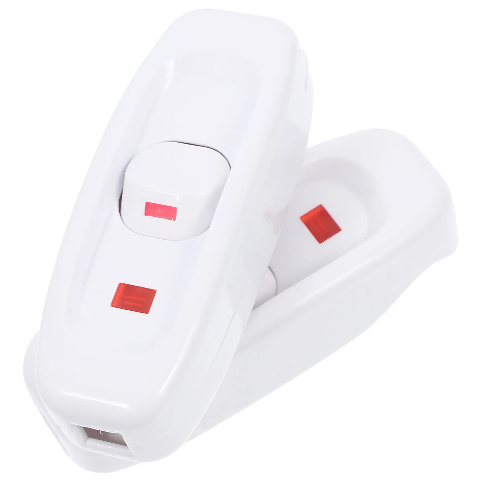 2pcs Inline Cord Switches Indicator Light Durable Lamp Button For Home Lighting Control Replacement Parts Electrical Device