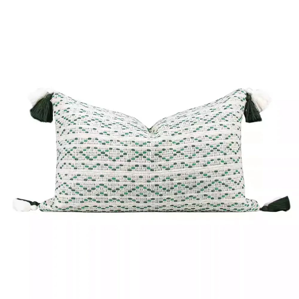 RUIYI Moroccan Style Fringe Lumbar Pillow Covers Nordic Green Textured Backrest 50 x 30 CM Cushion Cases
RUIYI Moroccan Style Fringe Lumbar Pillow Covers Nordic Green Textured Backrest 50 x 30 CM Cushion Cases