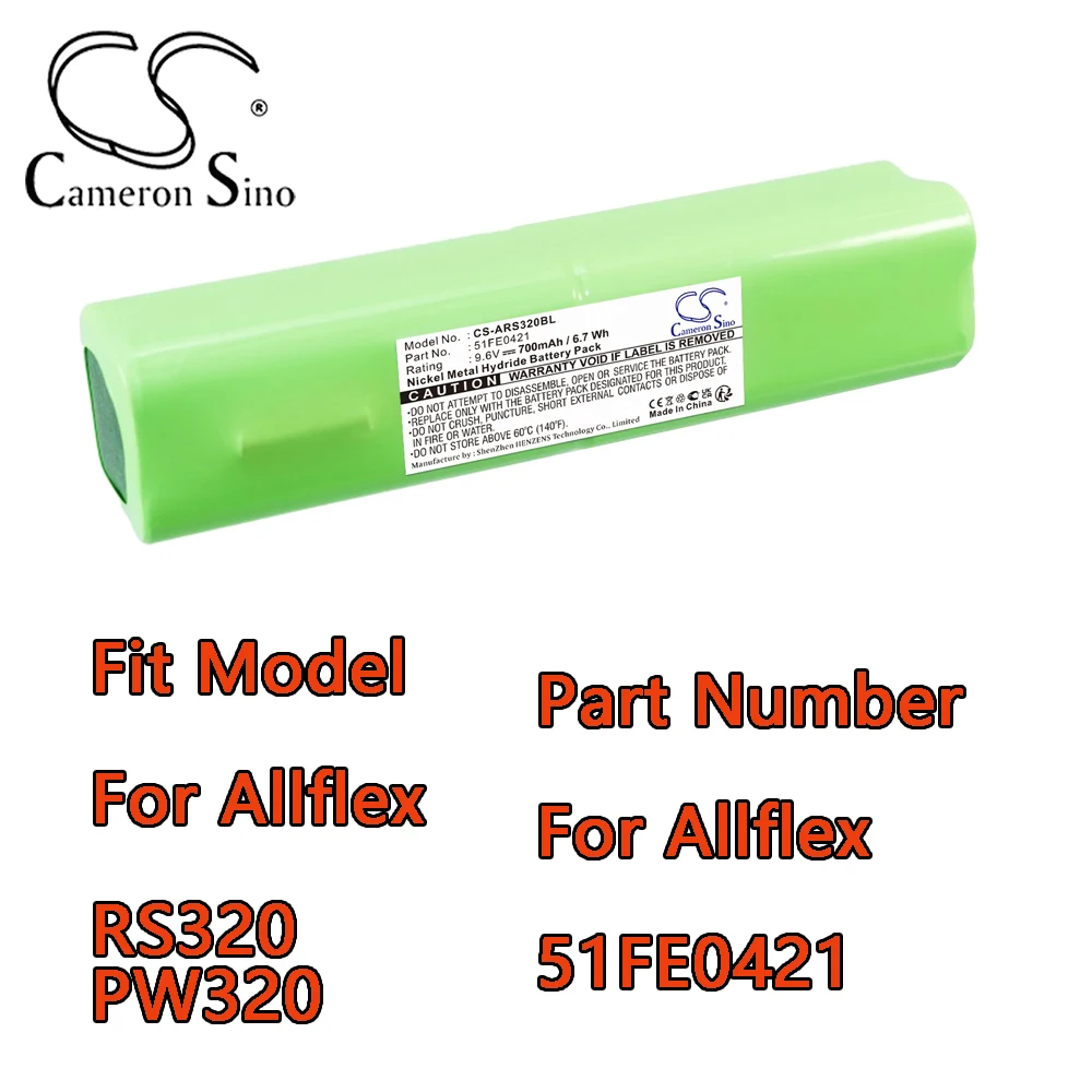 Cameron Sino 700mAh Barcode Scanner Battery For Allflex RS320 PW320 Part Number For Allflex 51FE0421
Cameron Sino 700mAh Barcode Scanner Battery For Allflex RS320 PW320 Part Number For Allflex 51FE0421