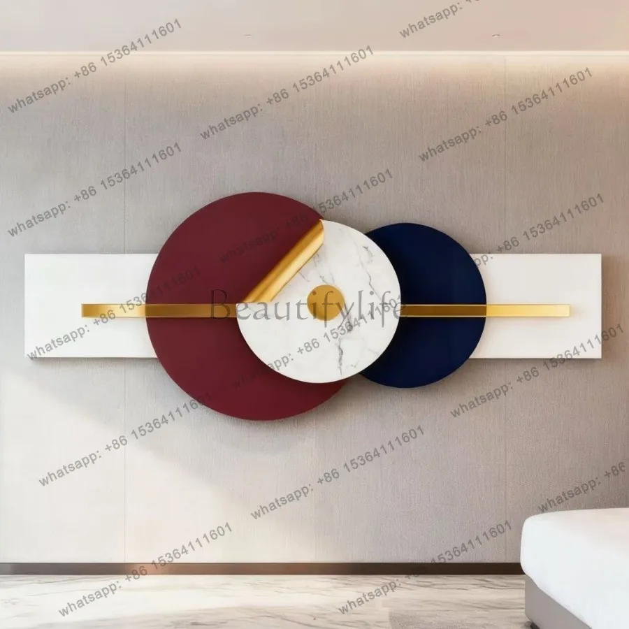 Modern light luxury sofa decoration abstract art round wall hanging high-end pendant
Modern light luxury sofa decoration abstract art round wall hanging high-end pendant