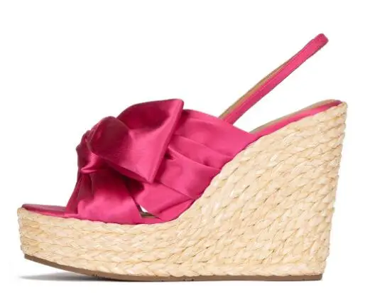Fuchsia Green Black Yellow Satin Butterfly Knot Peep Toe Elastic Band Wedges Sandals Women Platform High Heel Party Sandals Shoe
Fuchsia Green Black Yellow Satin Butterfly Knot Peep Toe Elastic Band Wedges Sandals Women Platform High Heel Party Sandals Shoe