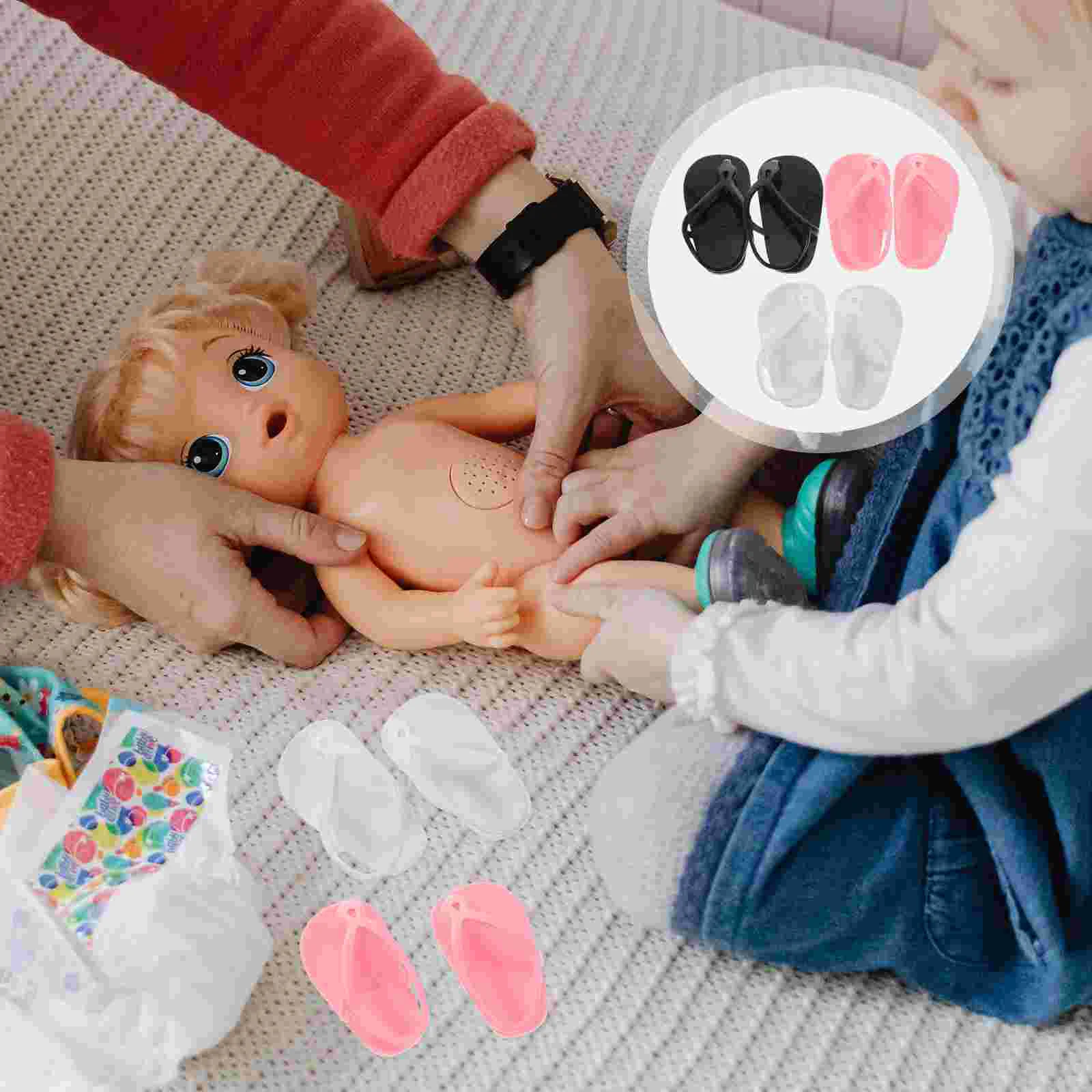 3 Pairs Decorative Mini Slipper Dolls Shoes Toy Toys Girls DIY for Toddlers Slippers Universal
3 Pairs Decorative Mini Slipper Dolls Shoes Toy Toys Girls DIY for Toddlers Slippers Universal