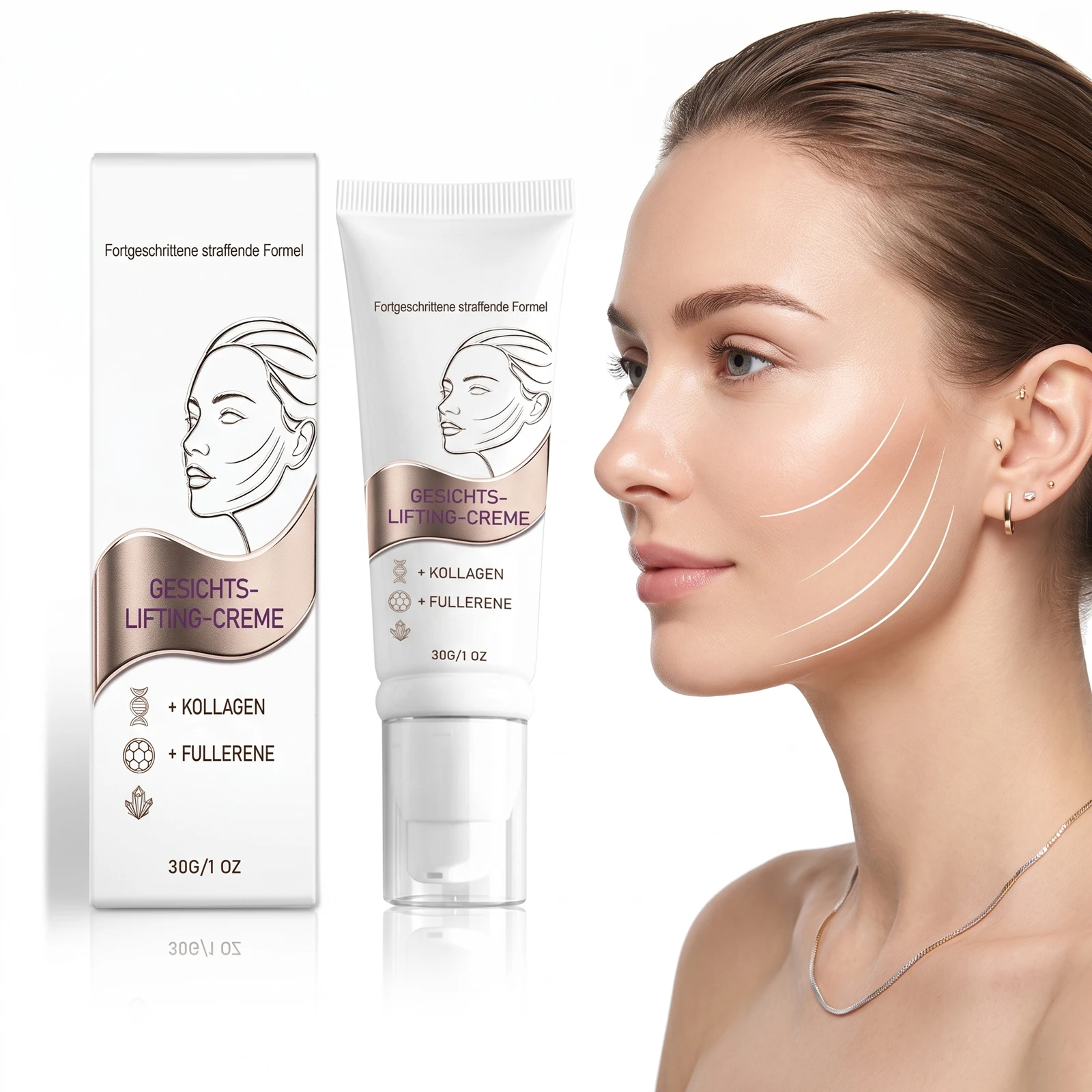 Collagen Fullerene Face Lifting Cream Reduce Fine Lines Restores Elasticity Moisturizing Brighten Tightening Sagging Skin Care
Collagen Fullerene Face Lifting Cream Reduce Fine Lines Restores Elasticity Moisturizing Brighten Tightening Sagging Skin Care