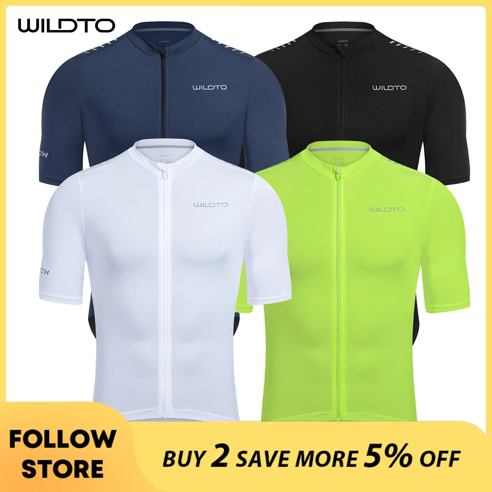 WILDTO Men's Summer Cycling Jersey UPF50+ UV Protection Full-Zip Bike Shirt Quick-dry Breathable MTB Road Riding Reflective Tops
WILDTO Men's Summer Cycling Jersey UPF50+ UV Protection Full-Zip Bike Shirt Quick-dry Breathable MTB Road Riding Reflective Tops