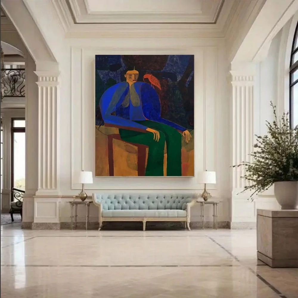 100% Handmade Abstract Oil Painting on Canvas - Picasso Style Figure Wall Art Big Mural Picture for Home Living Room Decor Image
100% Handmade Abstract Oil Painting on Canvas - Picasso Style Figure Wall Art Big Mural Picture for Home Living Room Decor Image