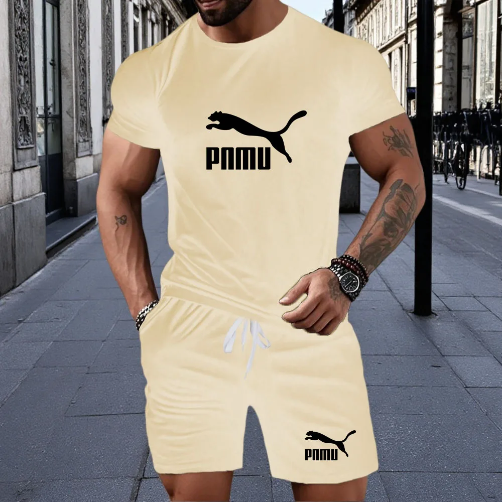 New summer men's short sleeved shorts comfortable sports suit men's casual round neck T-shirt and shorts two-piece set
New summer men's short sleeved shorts comfortable sports suit men's casual round neck T-shirt and shorts two-piece set