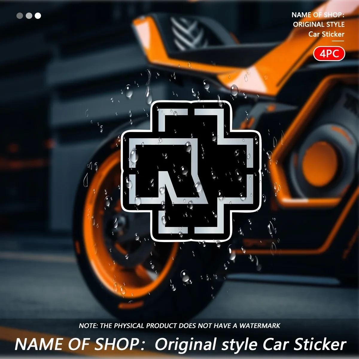 Waterproof Matte Black White Decal for Car Motorcycle Helmet Rammstein Vinyl Sticker Set 4PCS
Waterproof Matte Black White Decal for Car Motorcycle Helmet Rammstein Vinyl Sticker Set 4PCS