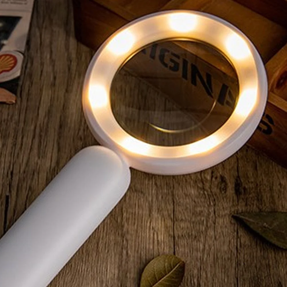 Portable USB Rechargeable Magnifying Glass LED Lighted Reading H held Mirror Plastic Child 21 Lights Touch Button Long H
Portable USB Rechargeable Magnifying Glass LED Lighted Reading H held Mirror Plastic Child 21 Lights Touch Button Long H