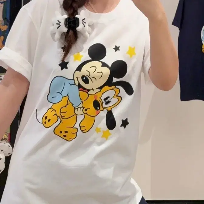 Cotton Disney Printed Mickey Korean Mickey Men's and Women's Short Sleeve Top Maternity Tops Kawaii Clothes
Cotton Disney Printed Mickey Korean Mickey Men's and Women's Short Sleeve Top Maternity Tops Kawaii Clothes