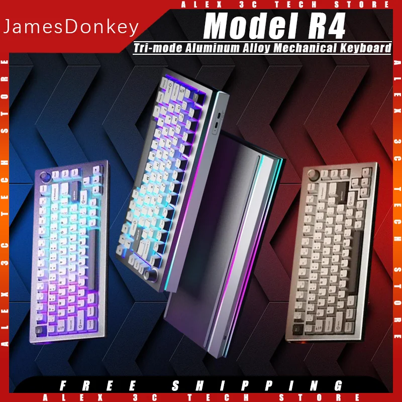 Механическая клавиатура James Donkey Model R4, трехрежимная алюминиевая стандартная клавиатура с горячей заменой RGB, Игровая клавиатура в подарок
Механическая клавиатура James Donkey Model R4, трехрежимная алюминиевая стандартная клавиатура с горячей заменой RGB, Игровая клавиатура в подарок