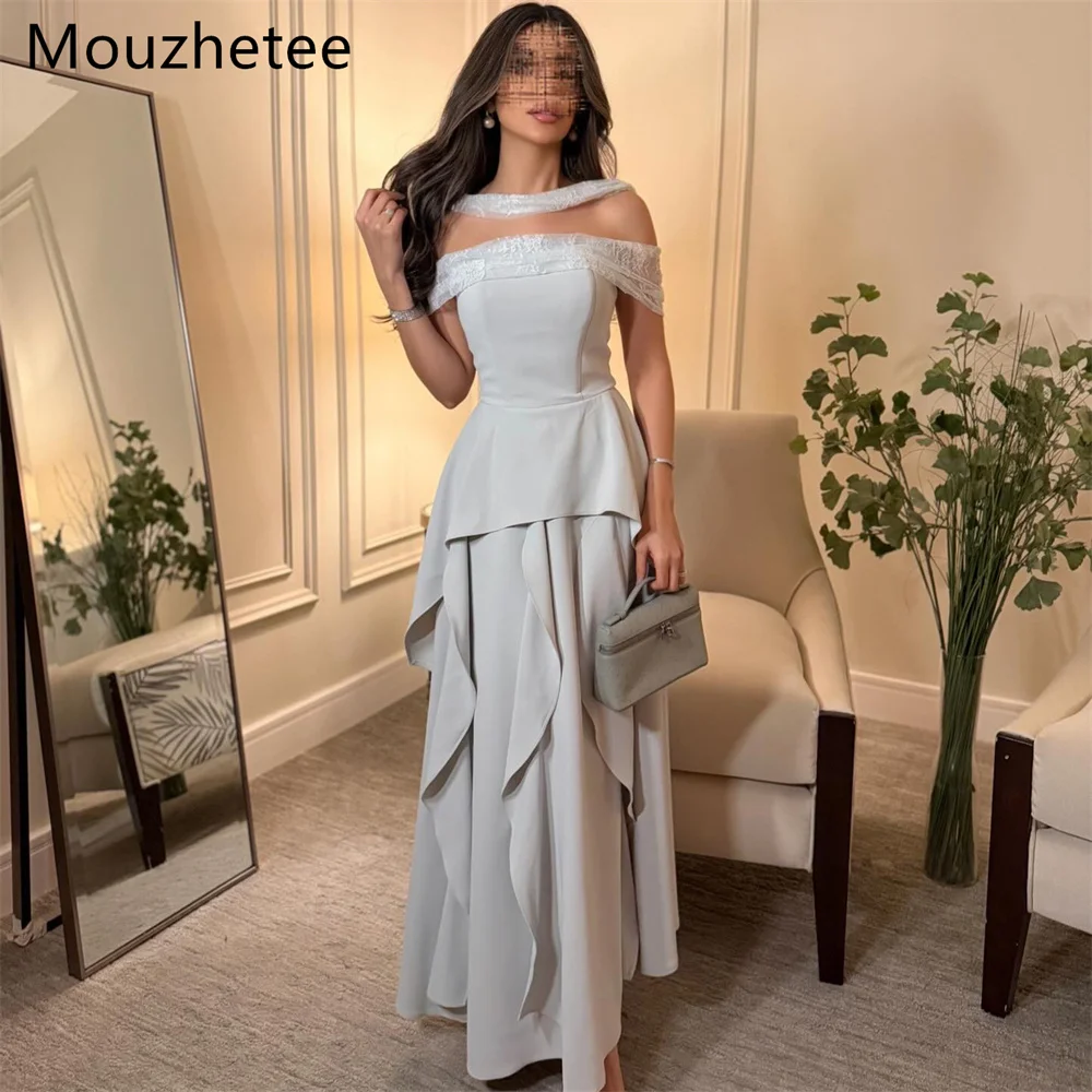 Mouzhetee Elegant A-Line Lace Off The Shoulder Dresses Formal Party Gowns for Women Simple Pleat Prom Gown Customize 2025
Mouzhetee Elegant A-Line Lace Off The Shoulder Dresses Formal Party Gowns for Women Simple Pleat Prom Gown Customize 2025