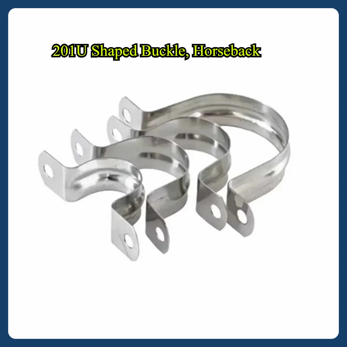 201U Shaped Buckle, Horseback/Stainless Steel Fixing Buckle, Water Pipe Clamp, Perforated u-Shaped Clamp M8-M110
201U Shaped Buckle, Horseback/Stainless Steel Fixing Buckle, Water Pipe Clamp, Perforated u-Shaped Clamp M8-M110