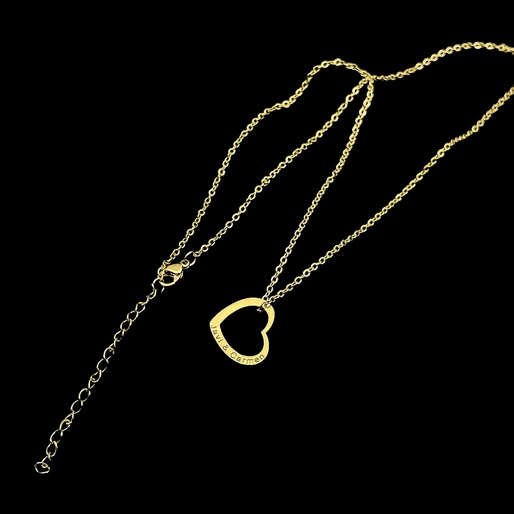 New Customized Name Necklaces for Women Personalized Stainless Steel Heart Pendant Engraved Letter Necklaces Jewelry Fine Gift
New Customized Name Necklaces for Women Personalized Stainless Steel Heart Pendant Engraved Letter Necklaces Jewelry Fine Gift