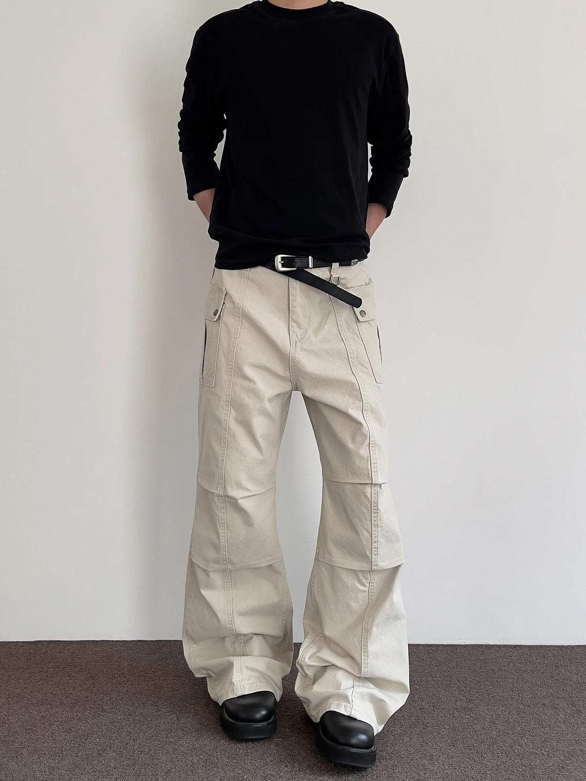 American Retro Cleanfit Folded Multi-ket Work Trousers Straight Leg Micro-flared Barn Sle for Men And Women
American Retro Cleanfit Folded Multi-ket Work Trousers Straight Leg Micro-flared Barn Sle for Men And Women