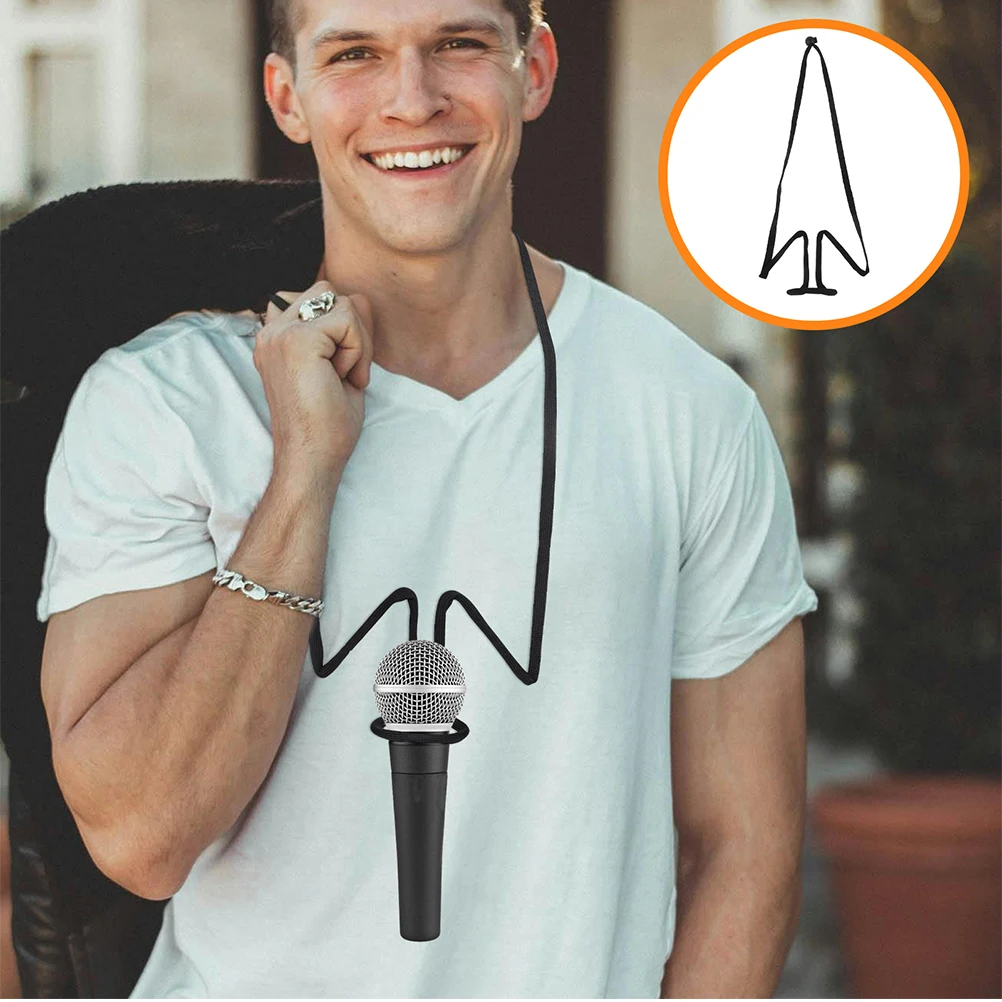 2pcs Microphone Stand Hanging Neck Lanyard Metal Holder Portable Universal Mic Clip Bracket Stable Design Hands-Free Solution
2pcs Microphone Stand Hanging Neck Lanyard Metal Holder Portable Universal Mic Clip Bracket Stable Design Hands-Free Solution